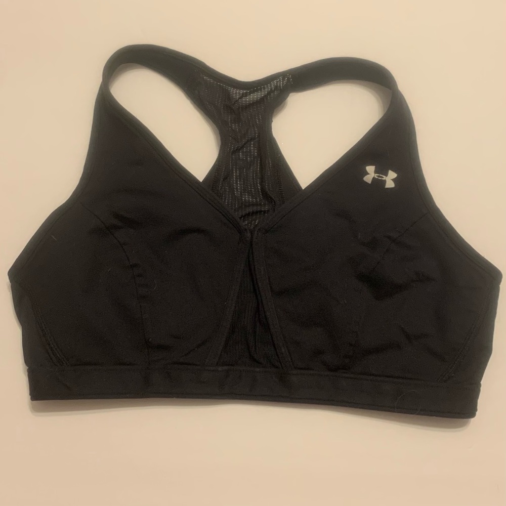 Under Armour size large black sports bra
